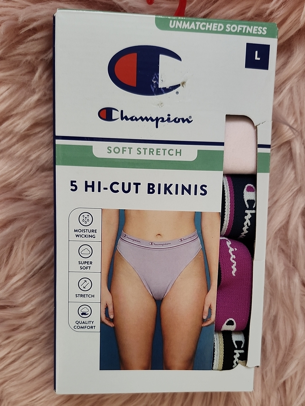 Brand New CHAMPION 5 HI-CUT SOFT STRETCH BIKINIS-L